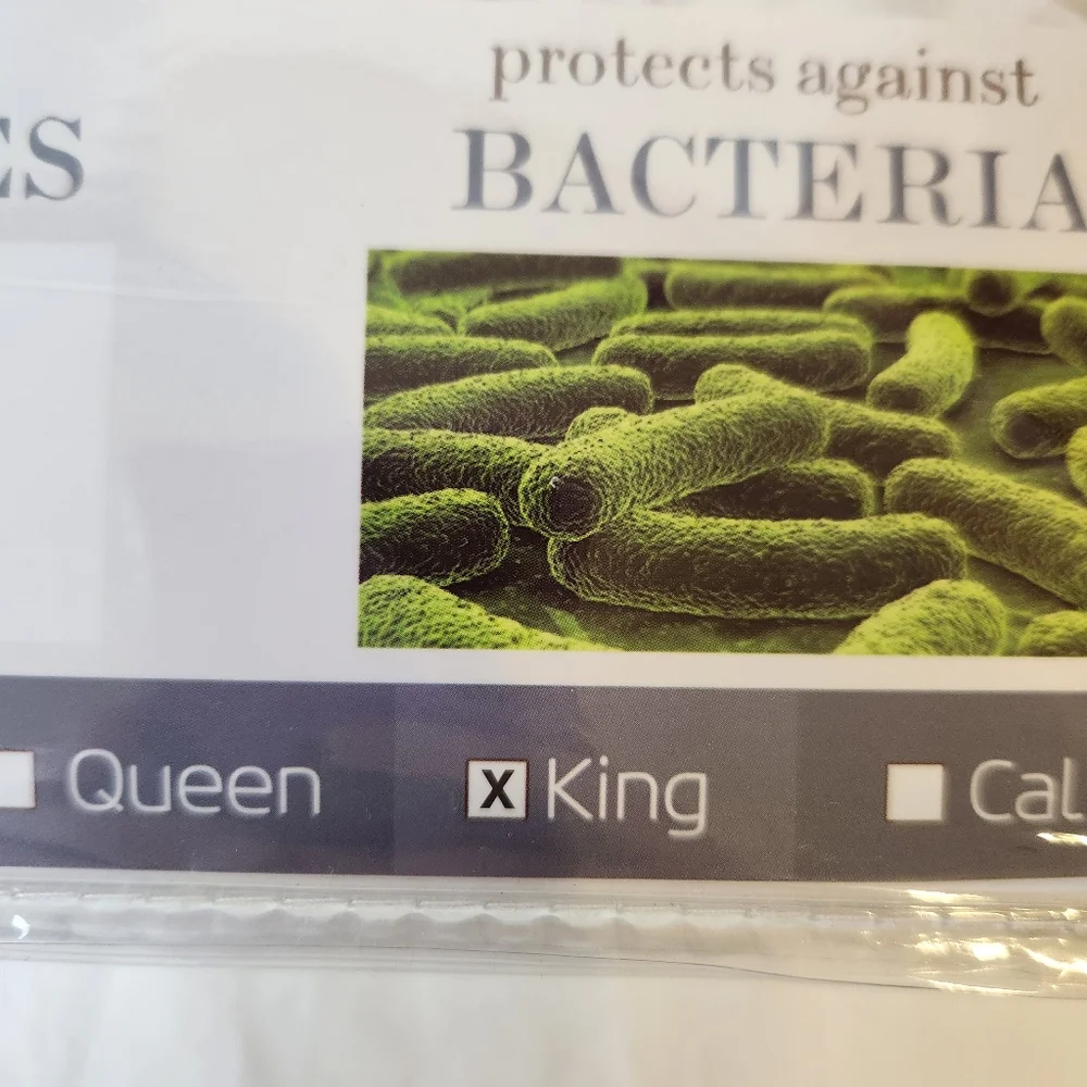 SafeRest Premium Waterproof Mattress Protector King Size Cotton Blend NIB